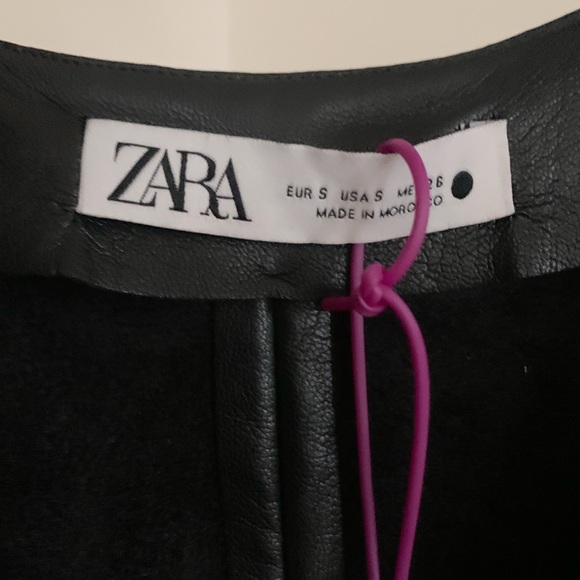 Limited Edition Zara Faux Leather Mini Dress. - Picture 6 of 10